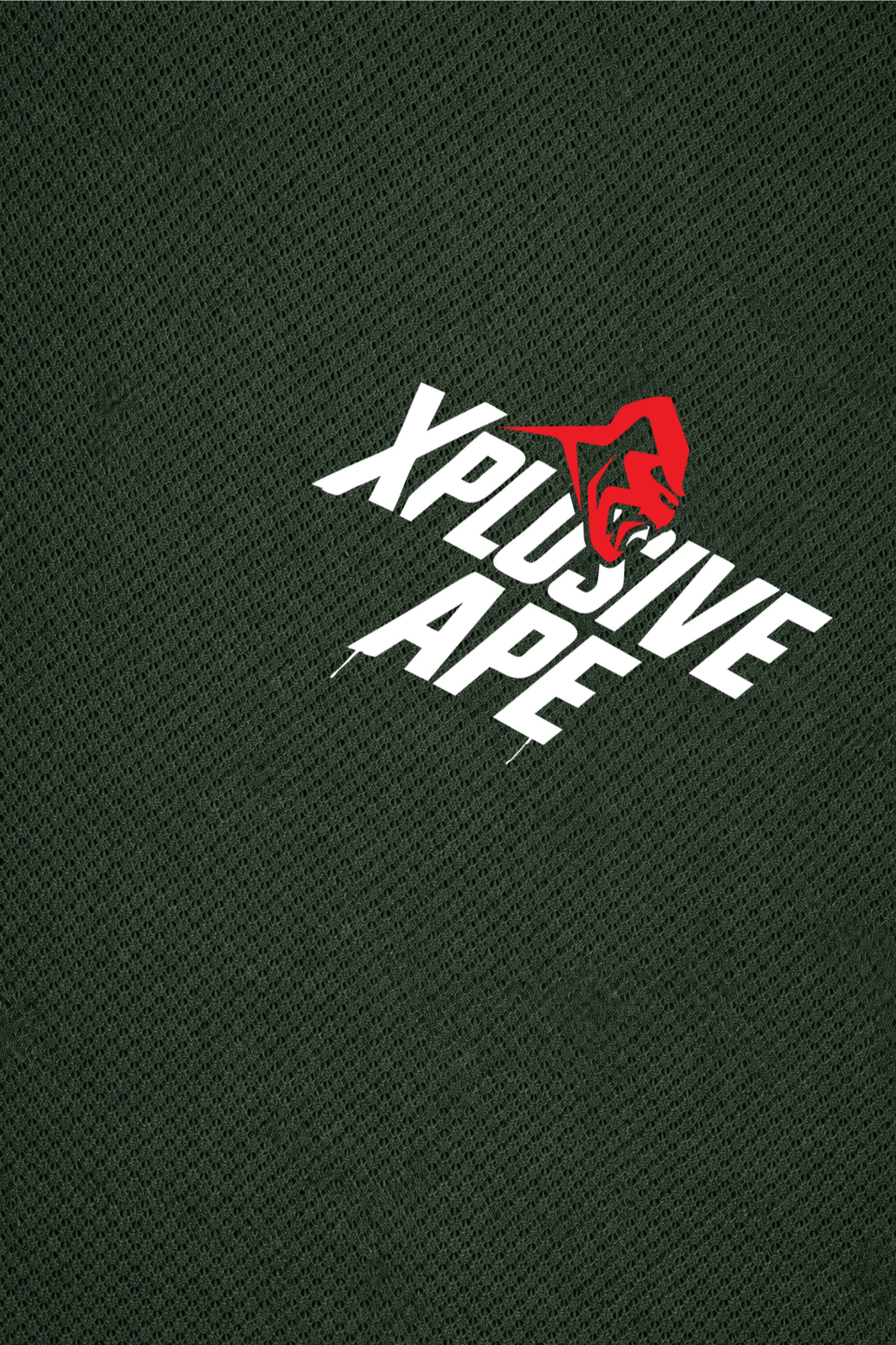 XAPE Classic Stencil Logo X Tech Tee - Forest Green