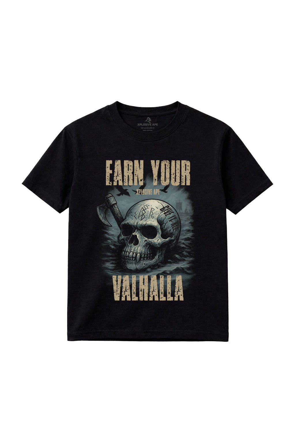 XAPE Earn Your Valhalla Tee - Black