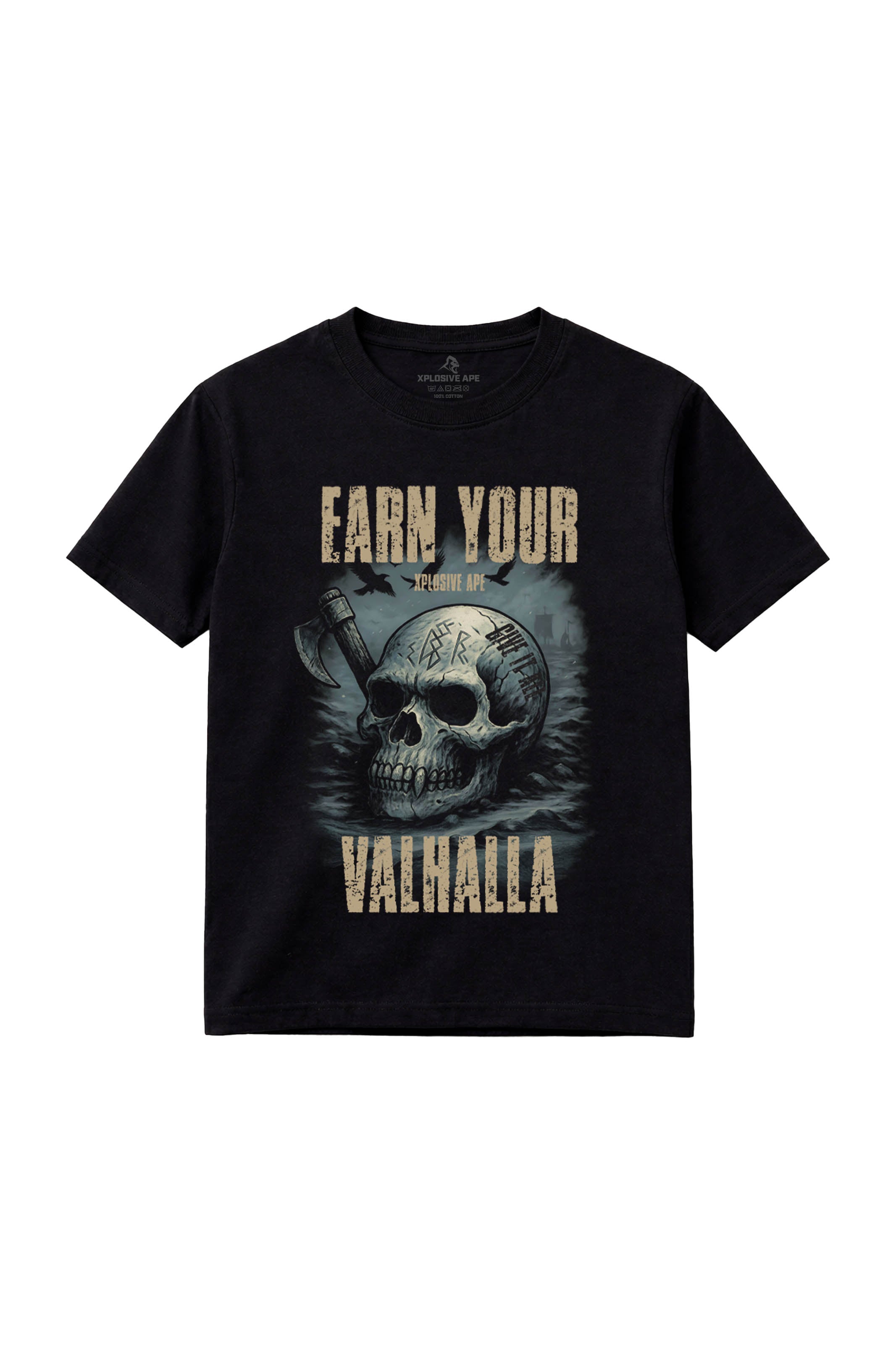 XAPE Earn Your Valhalla Tee - Black