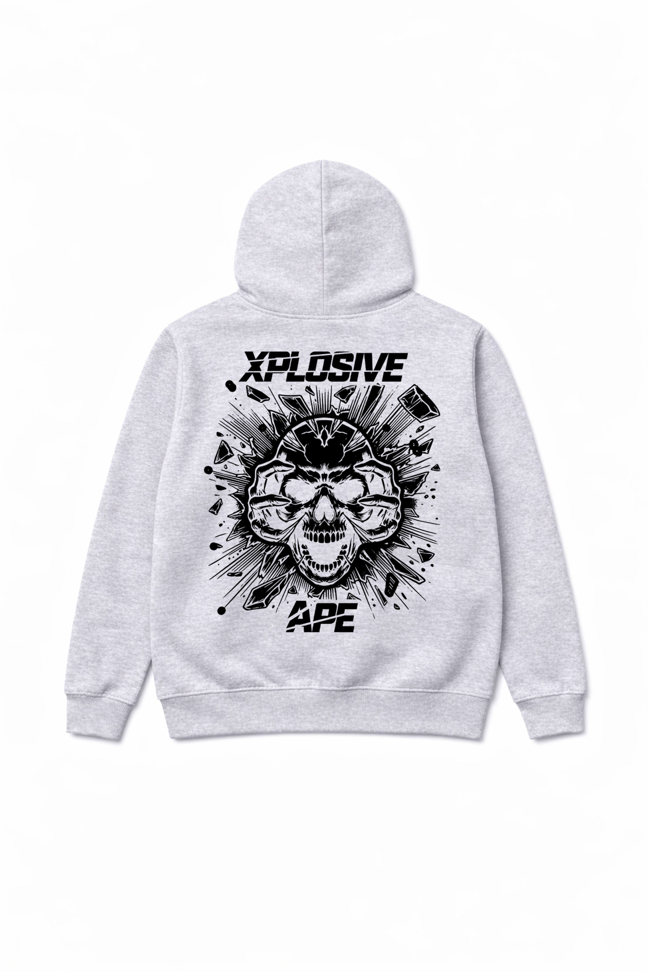 XAPE Shatter Hoodie - Heather Grey