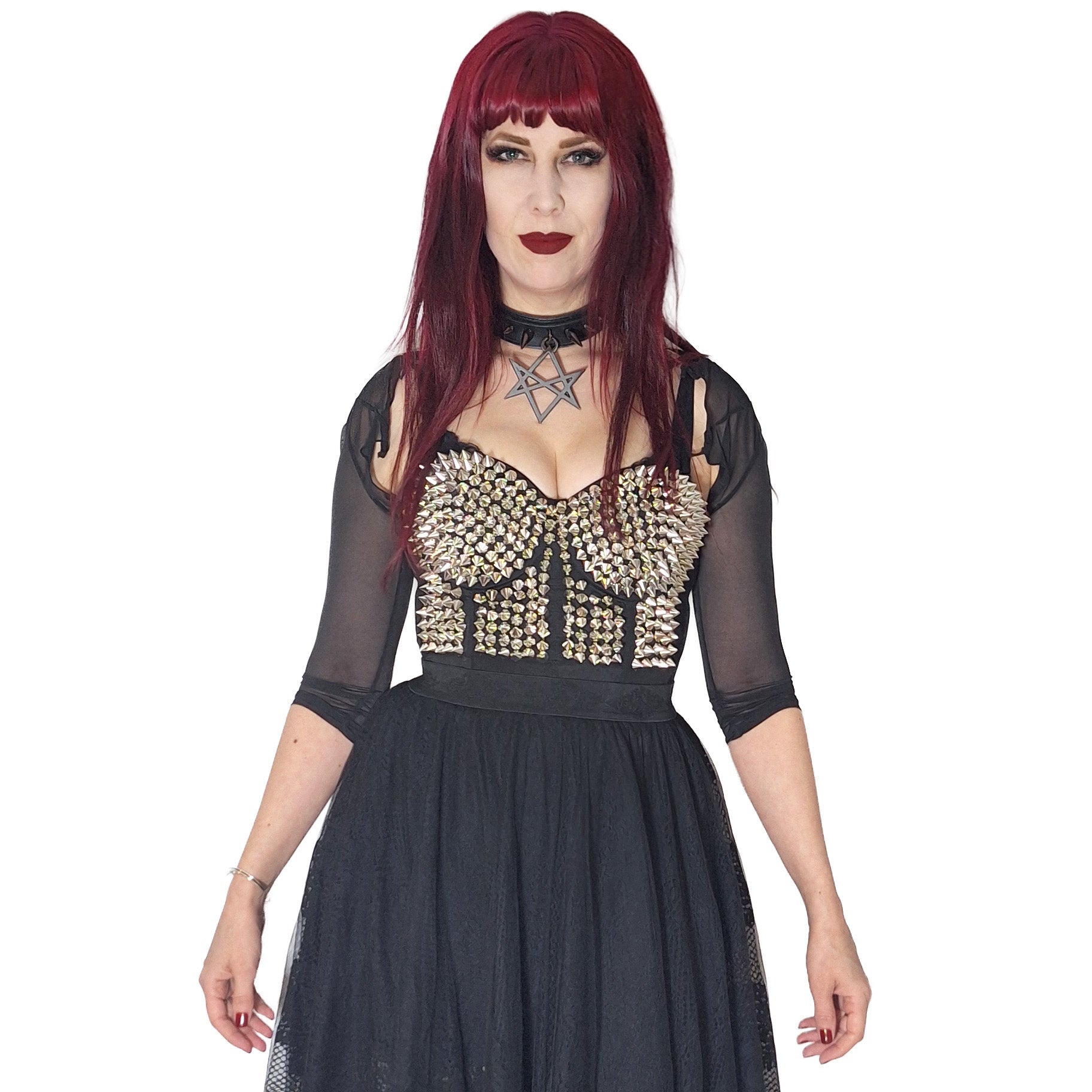 Necessary Evil Cybele Mesh Bat Wing Effect Bolero