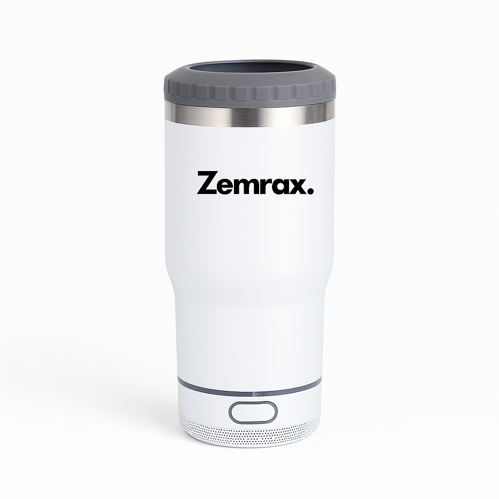 Zemrax 4-in-1 Drink Tumbler with Bluetooth Speaker