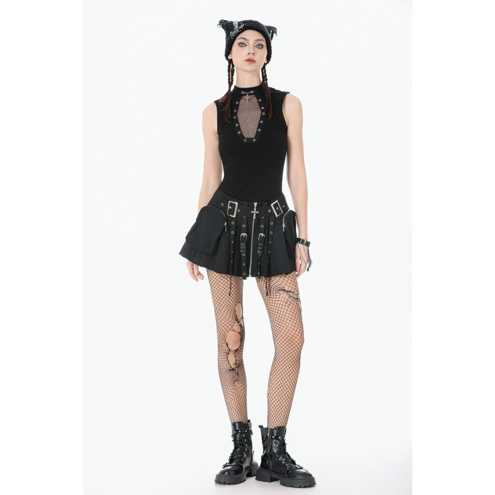 Dark in Love Metal Punk Skirt