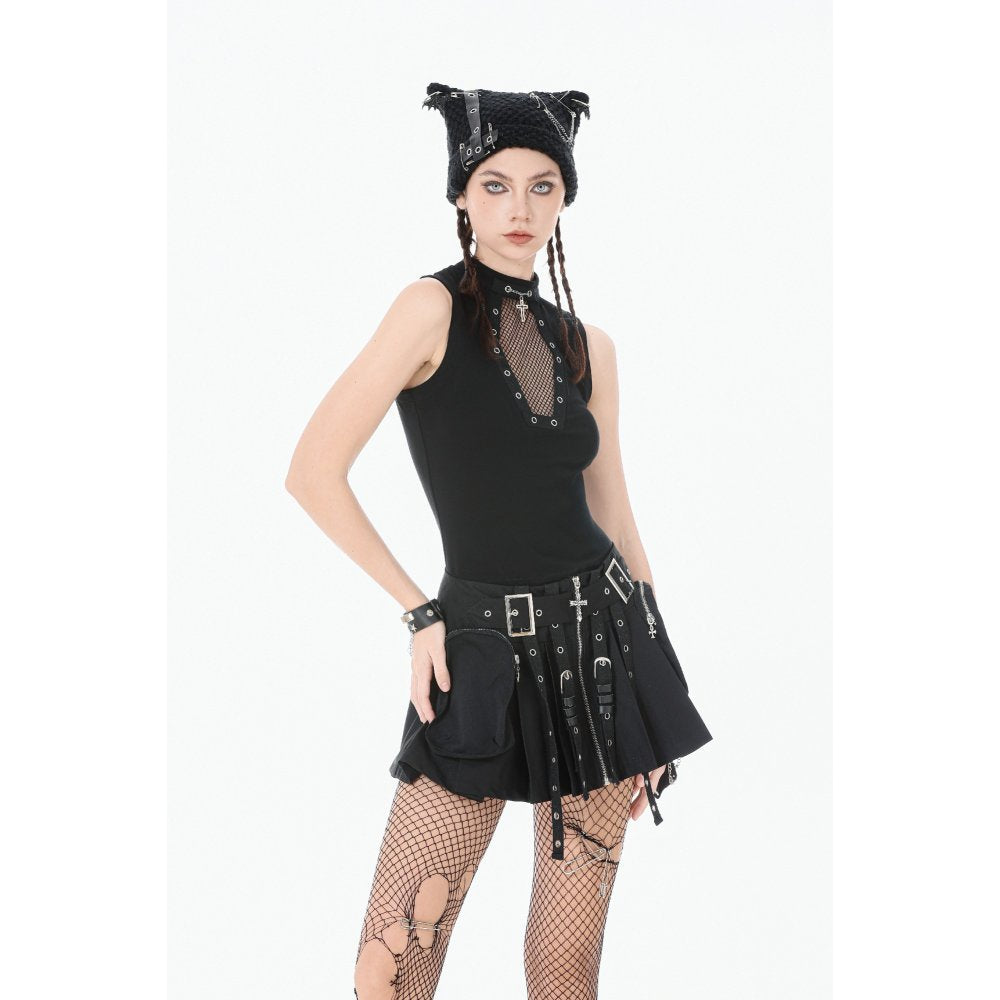 Dark in Love Metal Punk Skirt