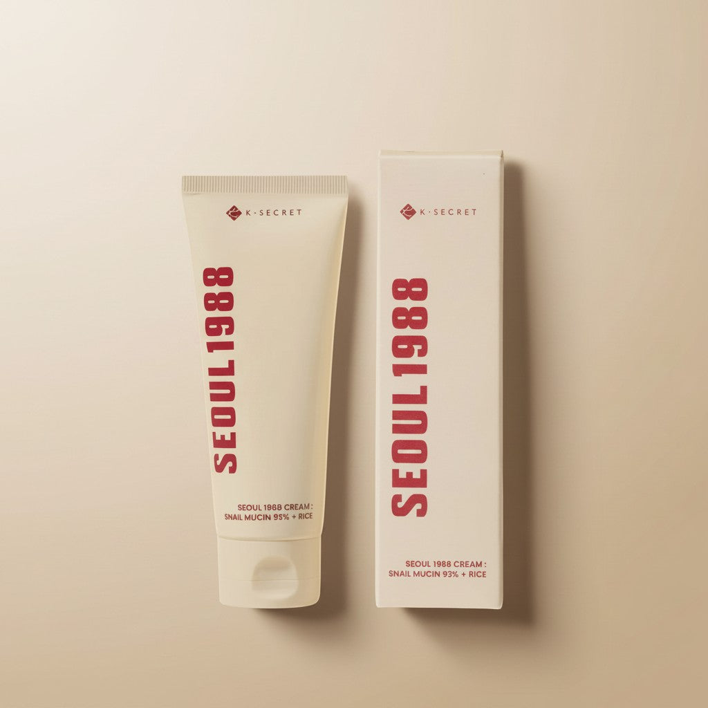 K-Secret Seoul 1988 Snail Mucin 93% Cream | Korean Barrier Repair Moisturiser