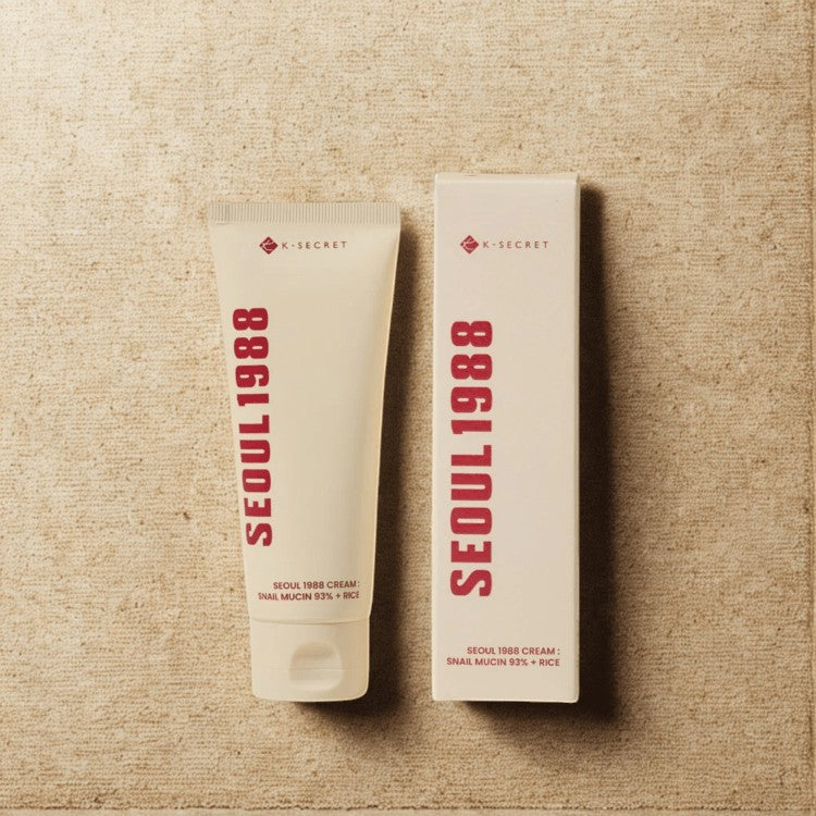 K-Secret Seoul 1988 Snail Mucin 93% Cream | Korean Barrier Repair Moisturiser