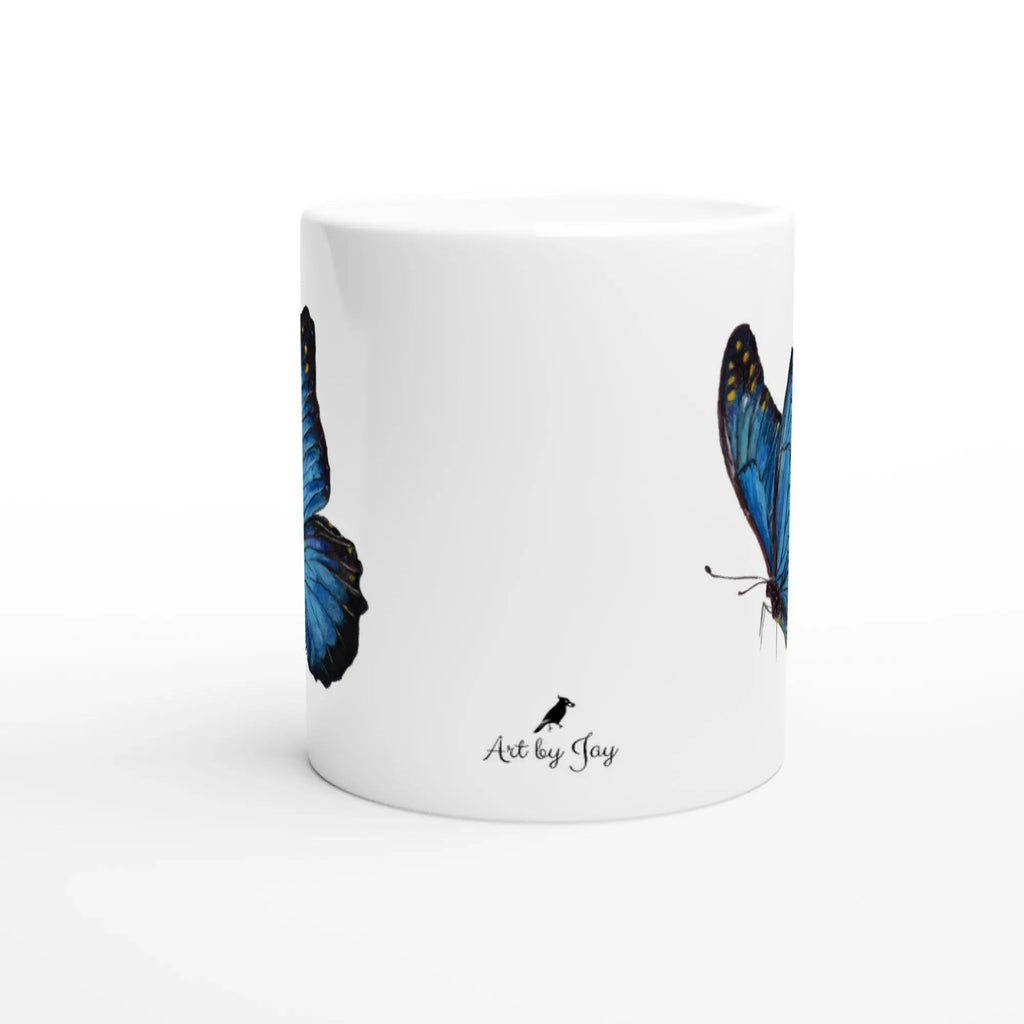Blue Butterfly Mug – Charity Wildlife Art
