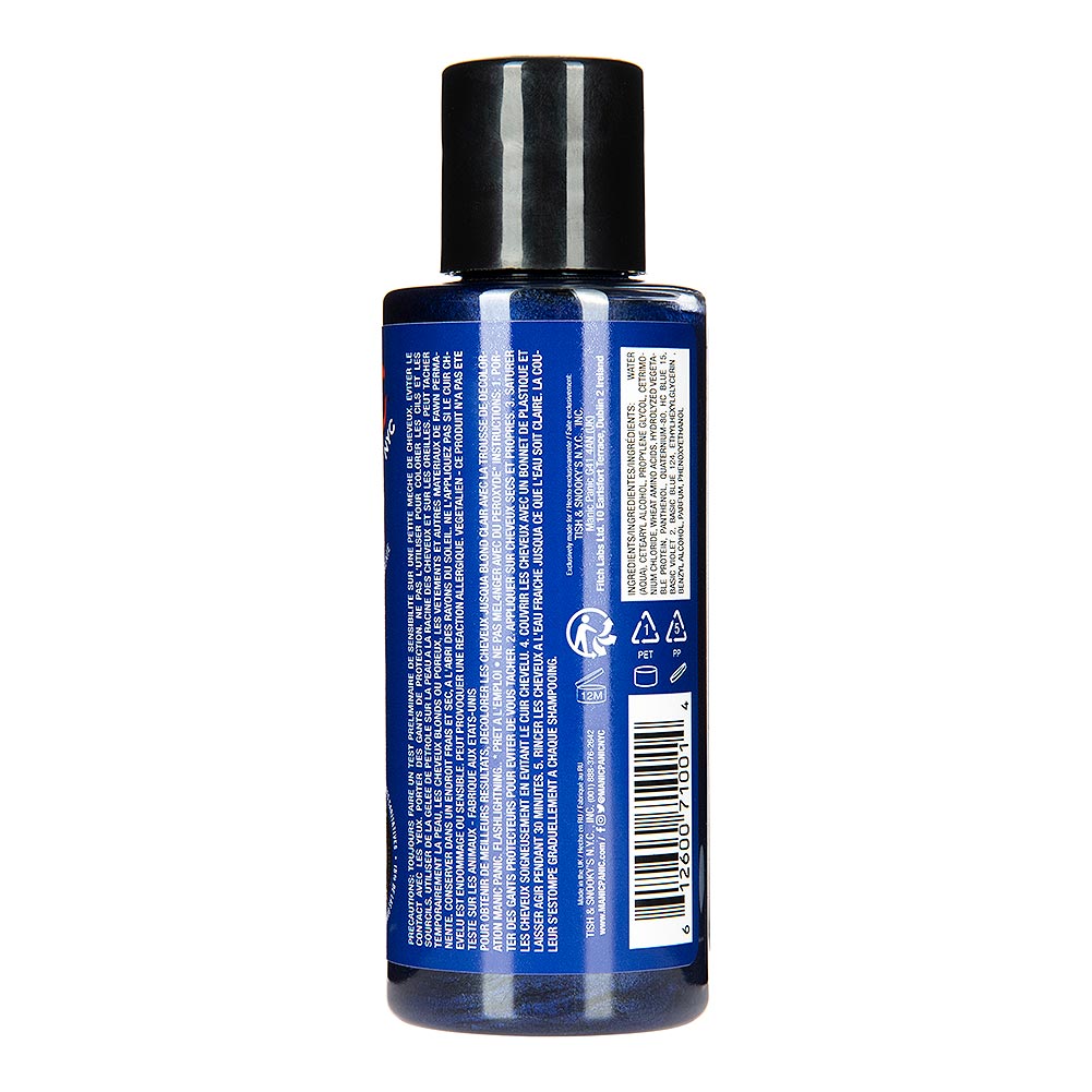 Amplified Manic Panic Semi Permanent Hair Colour EU Formula - After Midnight Blue