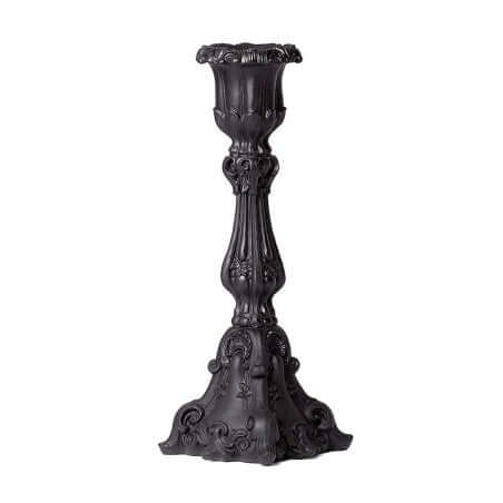Alchemy Gothic Baroque Black Candle Holder
