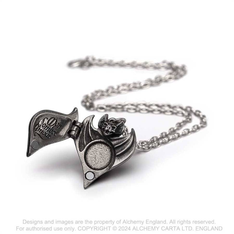 Alchemy Darken Heart Pewter Locket Pendant