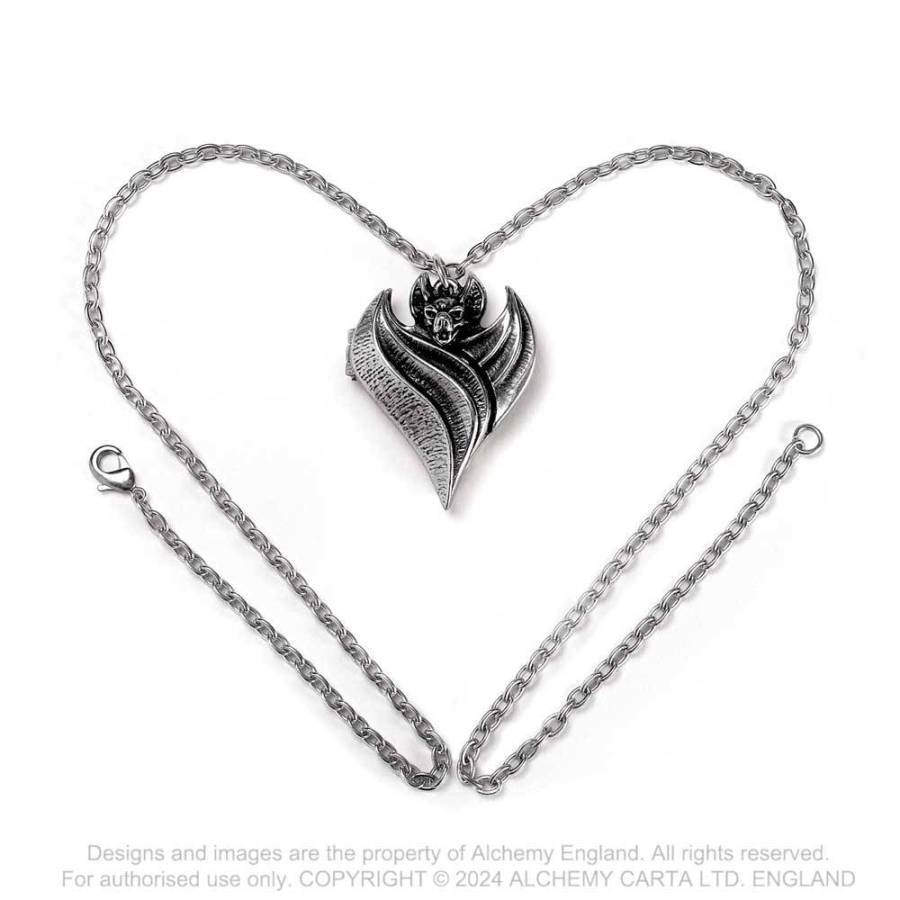 Alchemy Darken Heart Pewter Locket Pendant