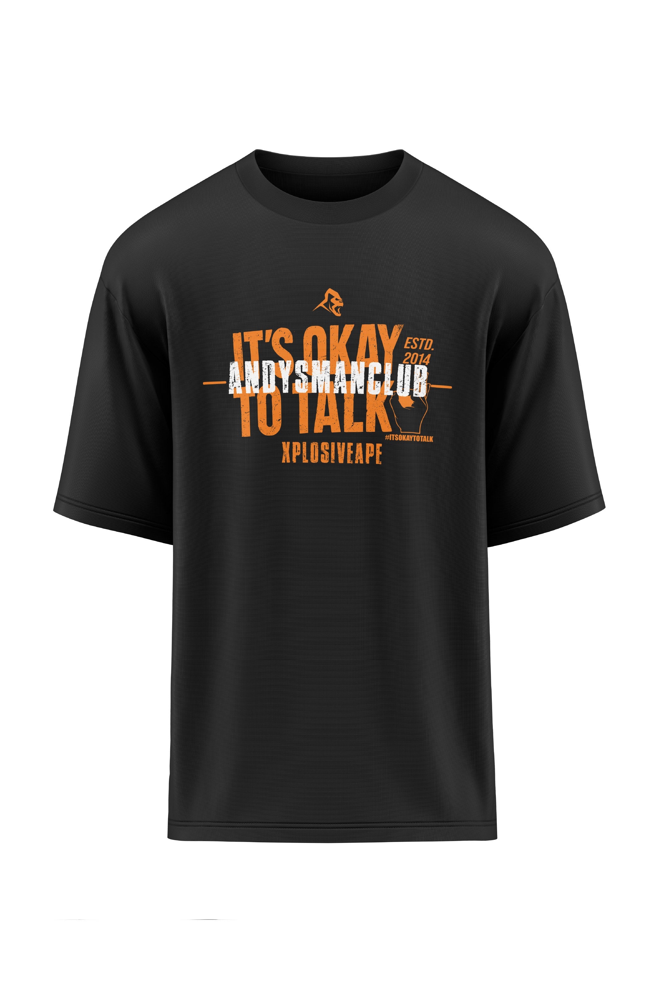 XAPE X AMC It's Okay To Talk V2 Oversized Tee - Black