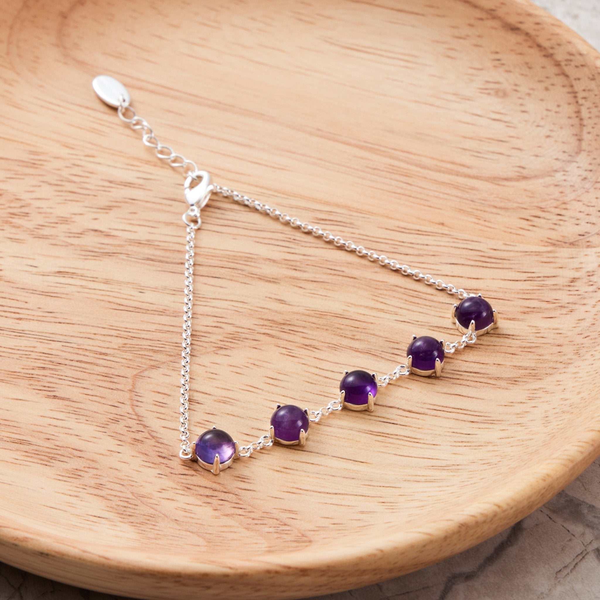 Amethyst Gemstone Bracelet