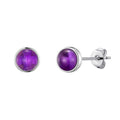 Amethyst Stud Earrings