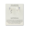April Birthstone Hoop Earrings Created with Diamond Zircondia® Crystals