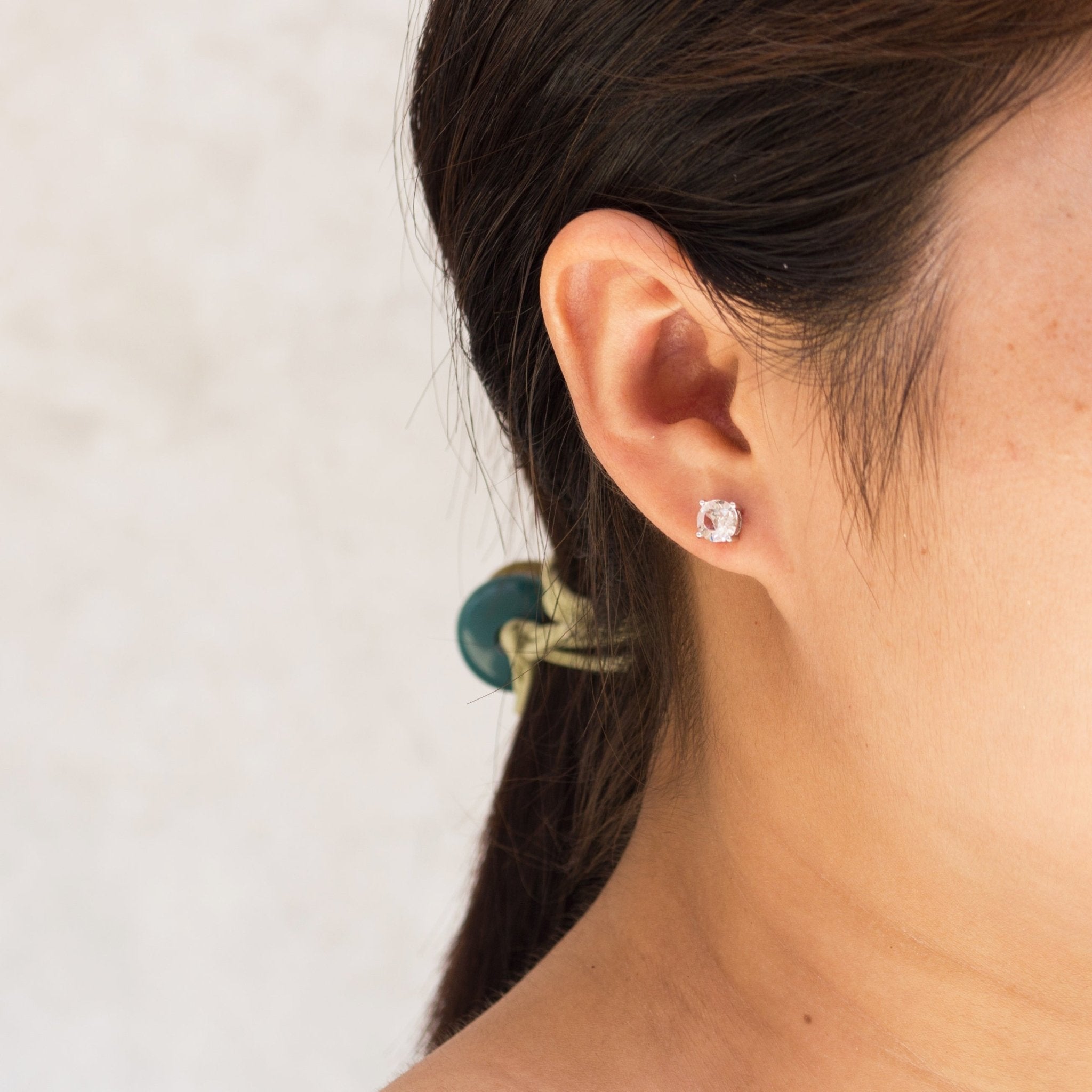 April (Diamond) Birthstone Necklace & Earrings Set Created with Zircondia® Crystals