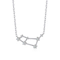 Aries Star Sign Zodiac Constellation Necklace with Zircondia® Crystals