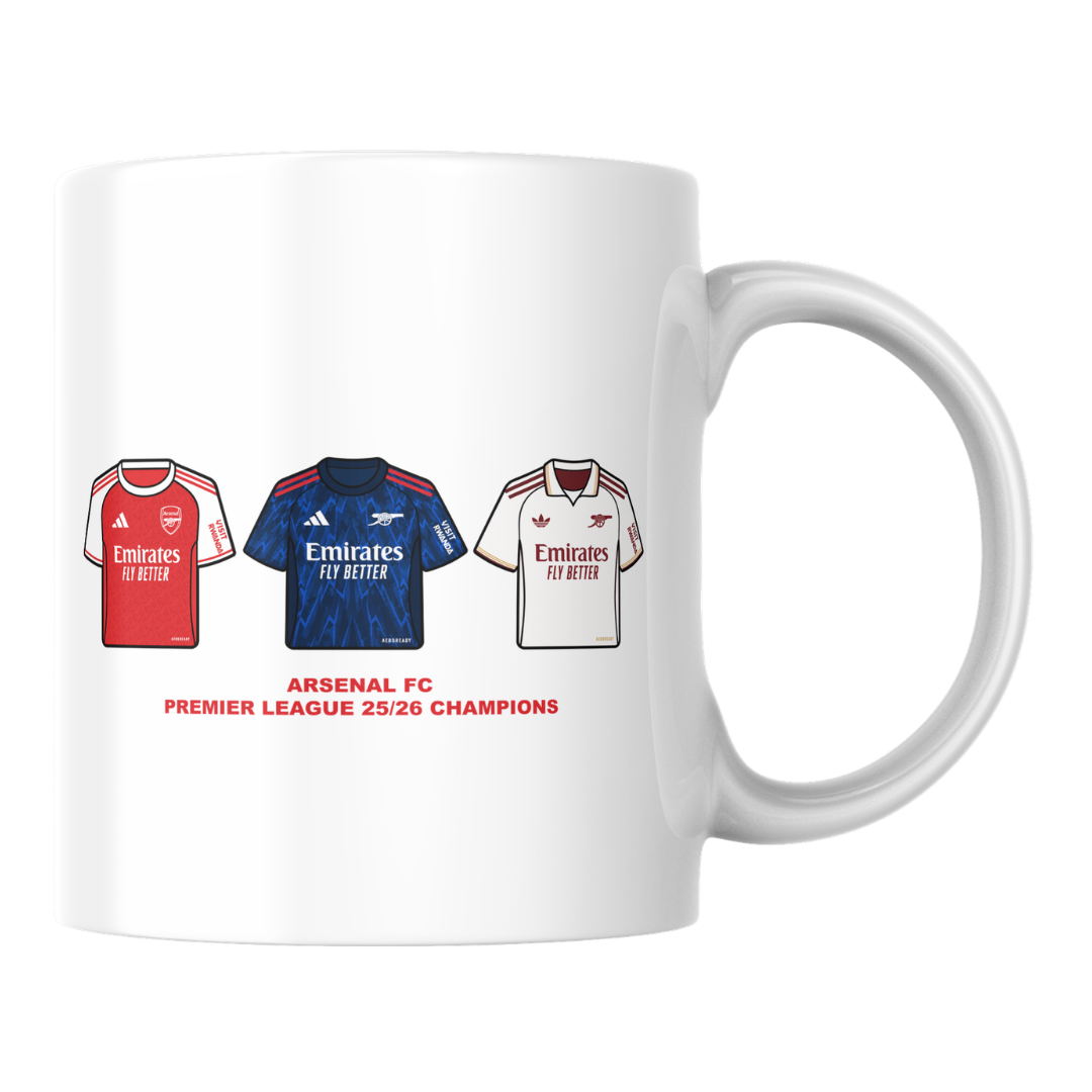 Arsenal 2025-26 PL Winners Mug
