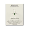 August (Peridot) Adjustable Birthstone Ring Created with Zircondia® Crystals
