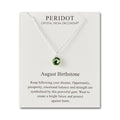 August (Peridot) Birthstone Necklace Created with Zircondia® Crystals