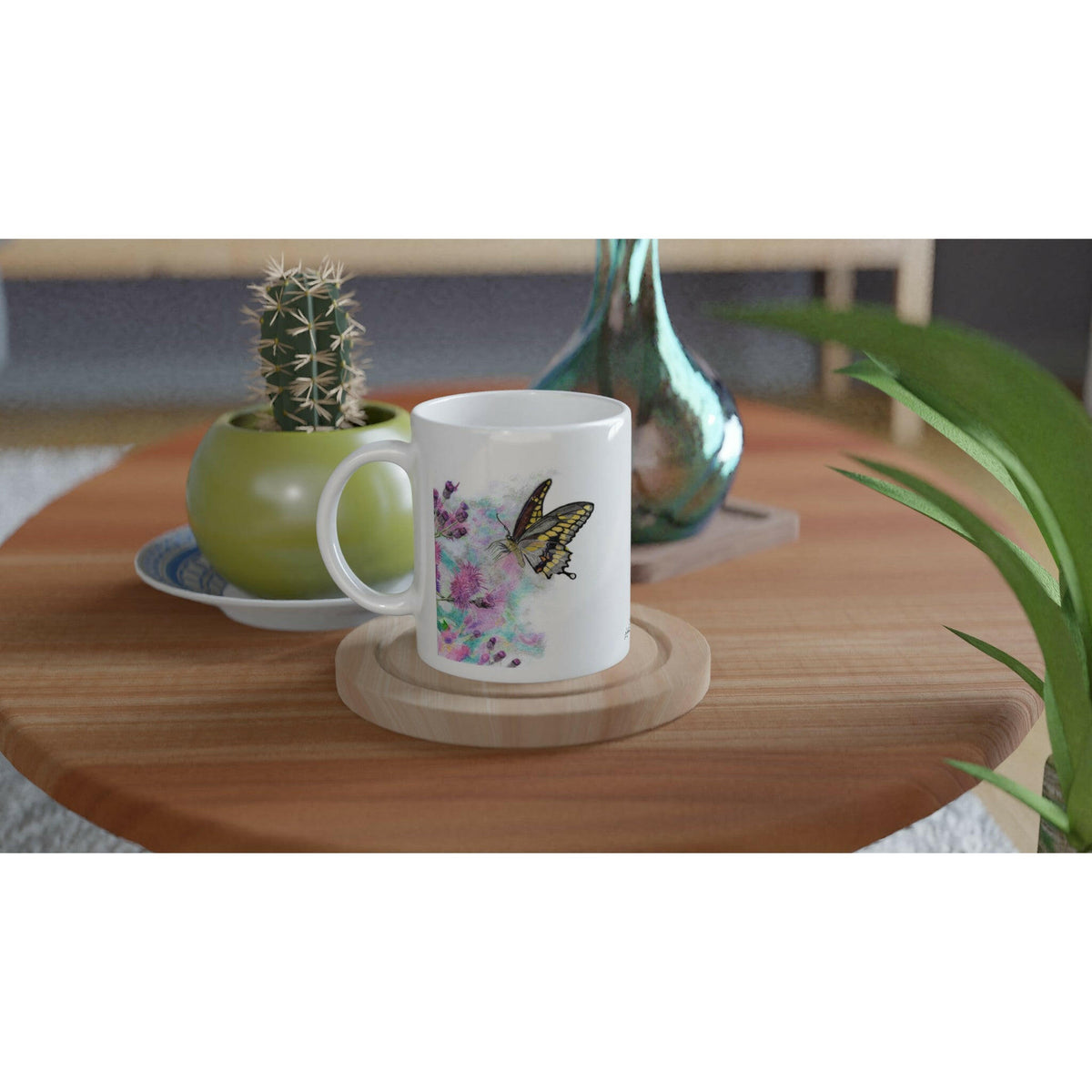 Yellow Butterfly Mug – Wildlife Art