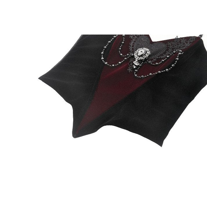 Dark in Love Morrigan Velvet & Lace Chain-Detail Top