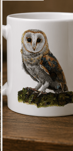 Barn Owl Mug – British Wildlife Art