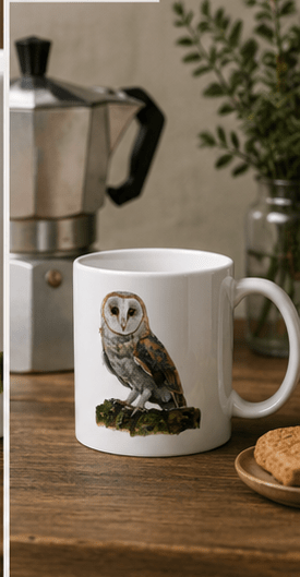 Barn Owl Mug – British Wildlife Art