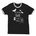 “I’m the Only Goth in the Village” Adult Ringer T-Shirt – Gothic Attitude