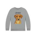 Crumb Catcher in Chief – The Fox Red Labrador Kids' Sweatshirt