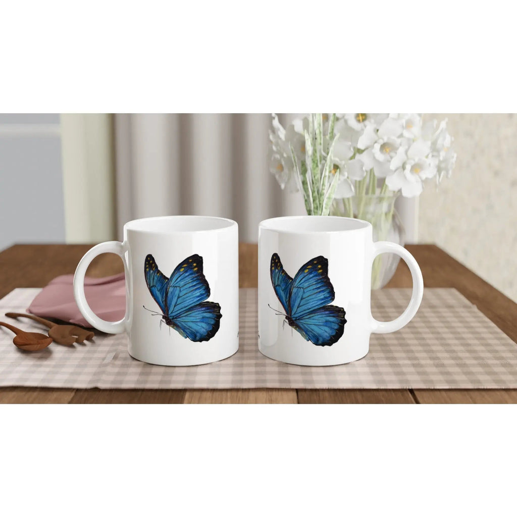 Blue Butterfly Mug – Charity Wildlife Art