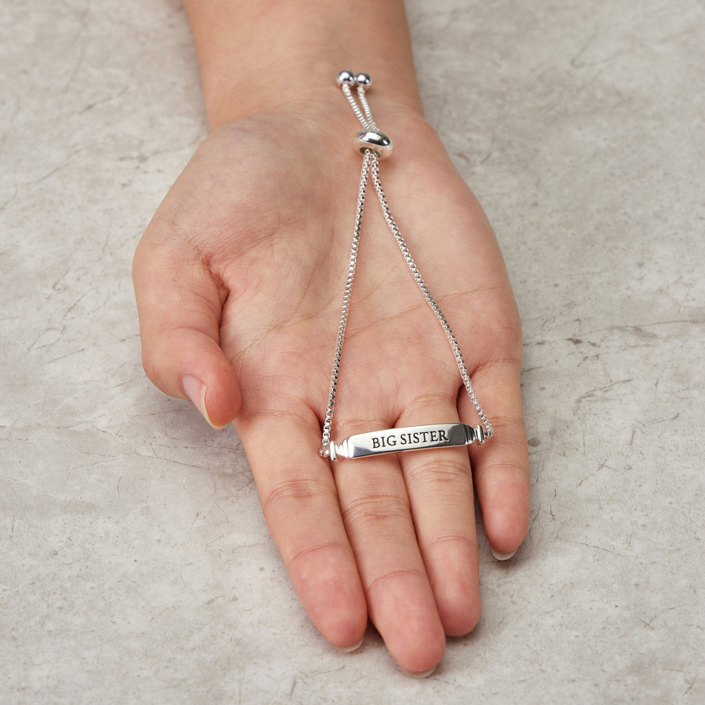 Big Sister ID Friendship Slider Bracelet Created with Zircondia® Crystals