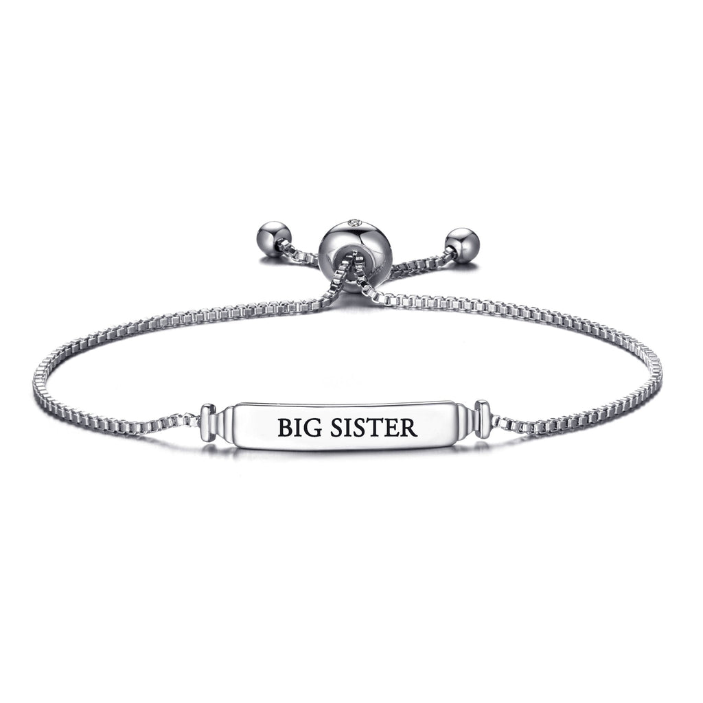 Big Sister ID Friendship Slider Bracelet Created with Zircondia® Crystals