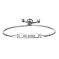 Big Sister ID Friendship Slider Bracelet Created with Zircondia® Crystals