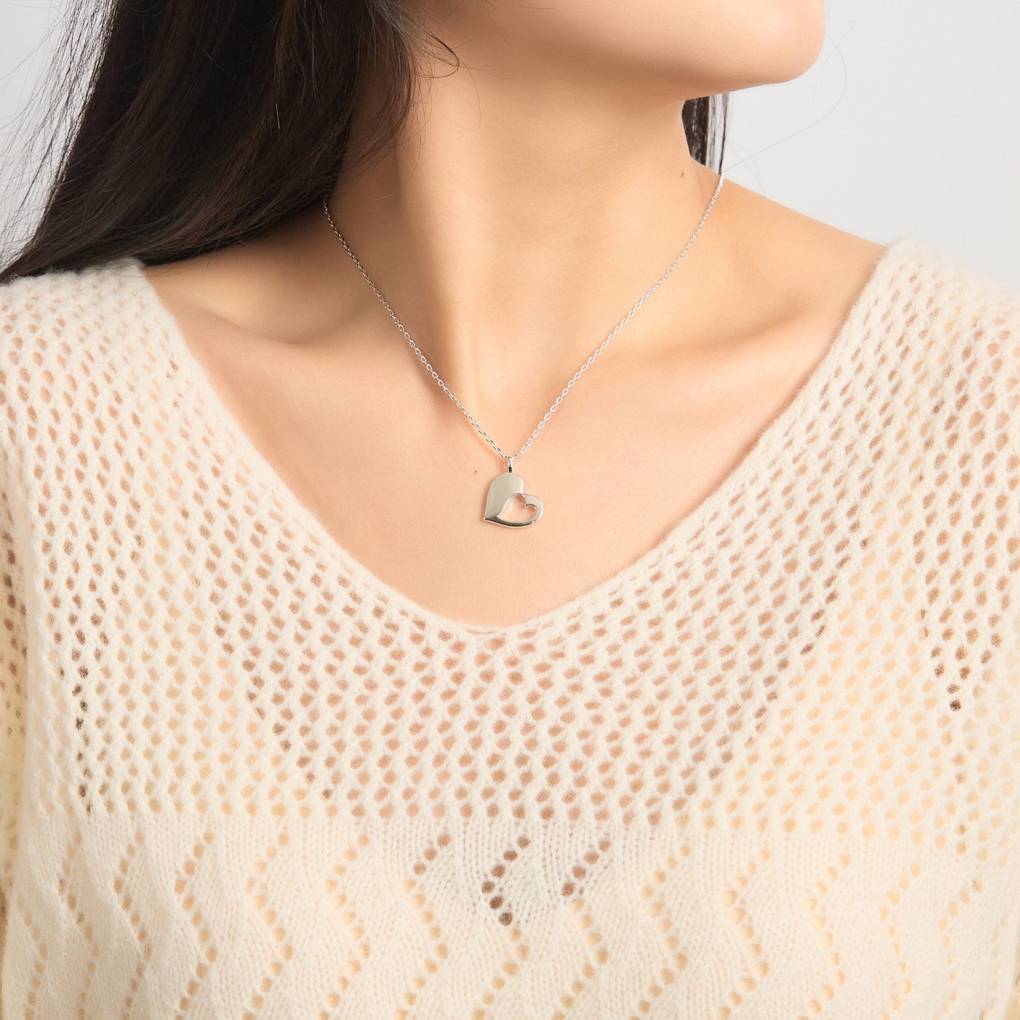 Big Sister Little Sister Piece of My Heart Necklace Set