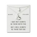 Big Sister Little Sister Piece of My Heart Necklace Set