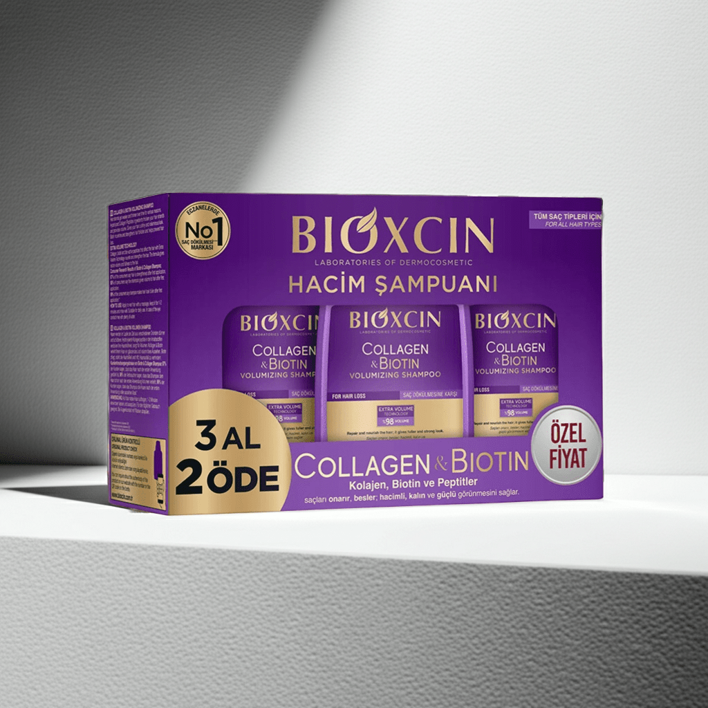 Bioxcin Collagen & Biotin Volumising Shampoo for Fine, Thinning Hair