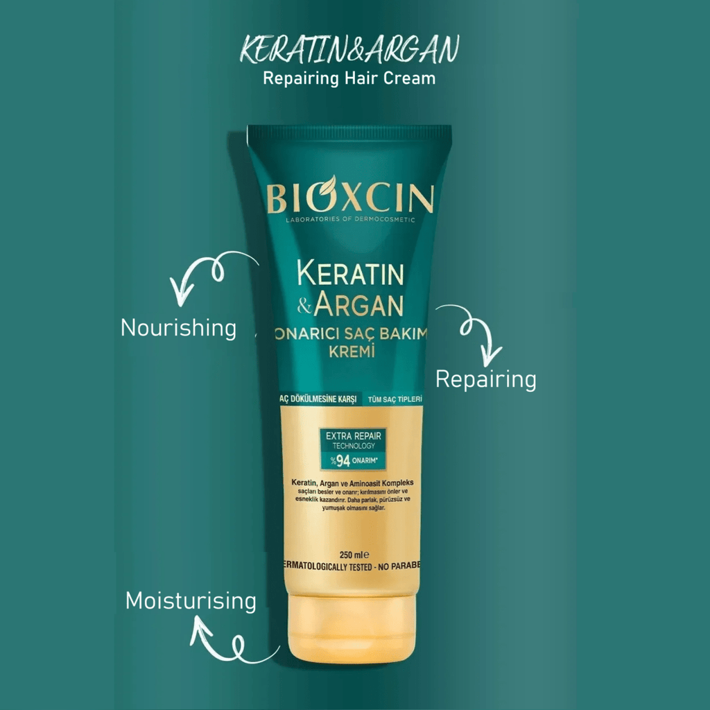 Bioxcin Keratin & Argan Repairing Conditioner for Dry and Damaged Hair