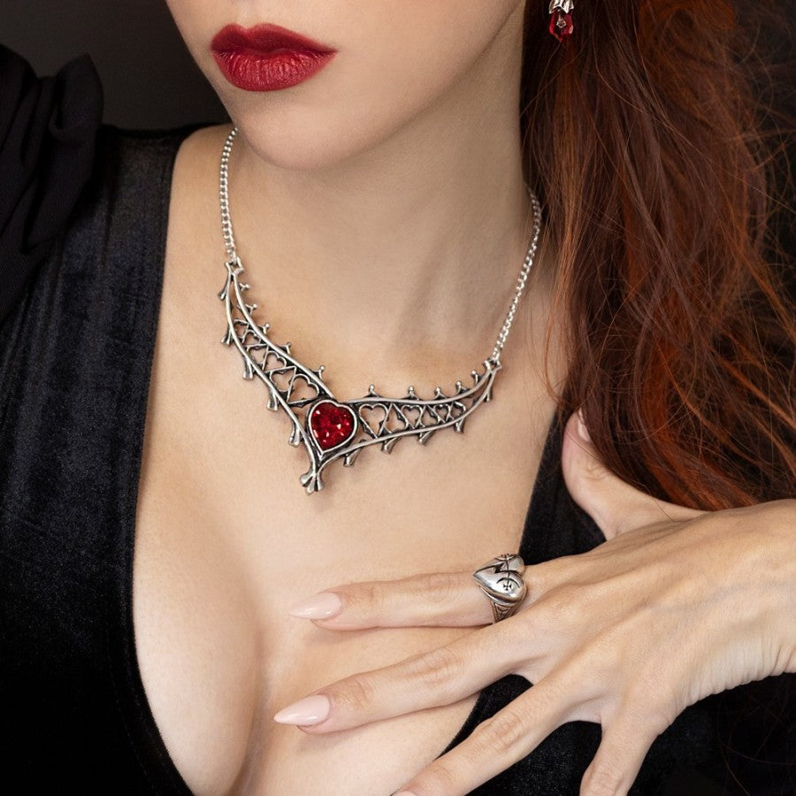 Alchemy Gothic Broken Promise Heart Ring