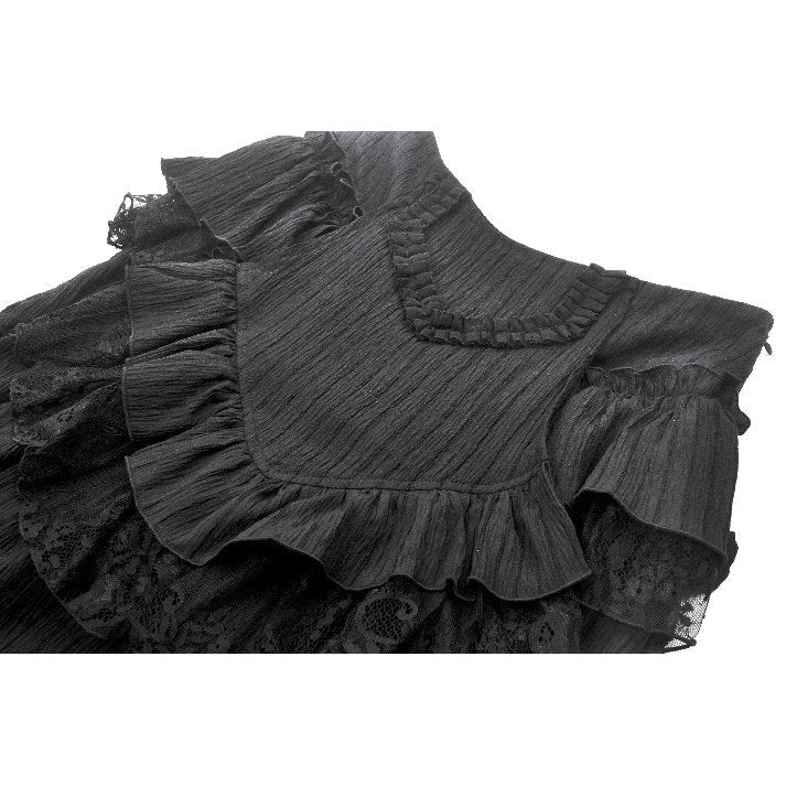 Dark in Love Cordelia Gothic High-Low Layered Skort