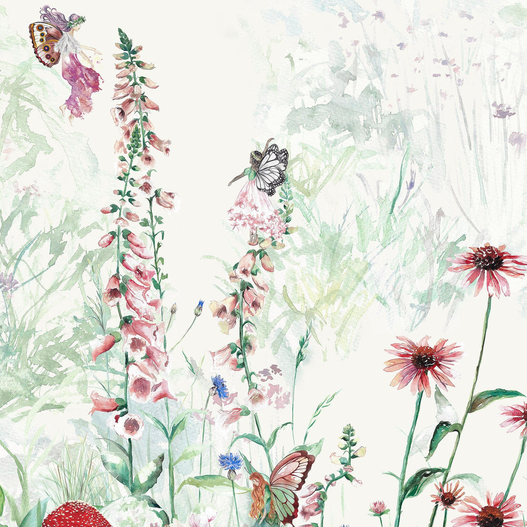 Fairy Forest Hand-Painted Wallpaper | Children's Bedroom Mural