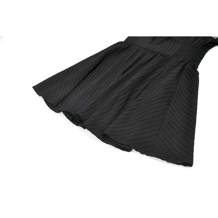 Dark in Love Dark Lace-Framed Silhouette Dress