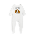 Nap Like Nobility: Eco Baby Sleep Suit with Cavalier Charm