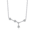 Cancer Star Sign Zodiac Constellation Necklace with Zircondia® Crystals