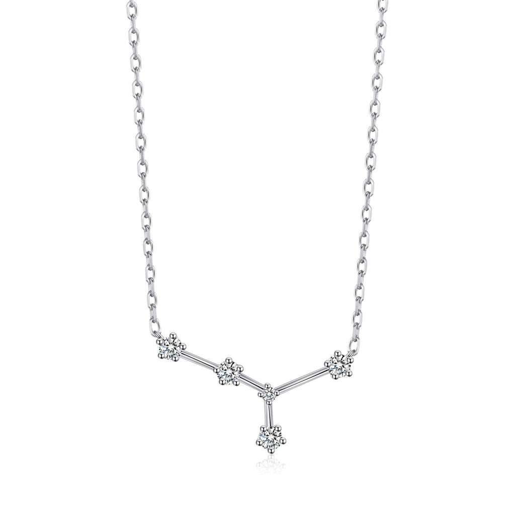 Cancer Star Sign Zodiac Constellation Necklace with Zircondia® Crystals