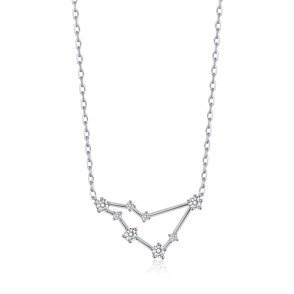 Capricorn Star Sign Zodiac Constellation Necklace and Quote Card with Zircondia® Crystals