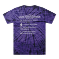 Care Instructions | White Print Tonal Spider Tie-Dye T-Shirt