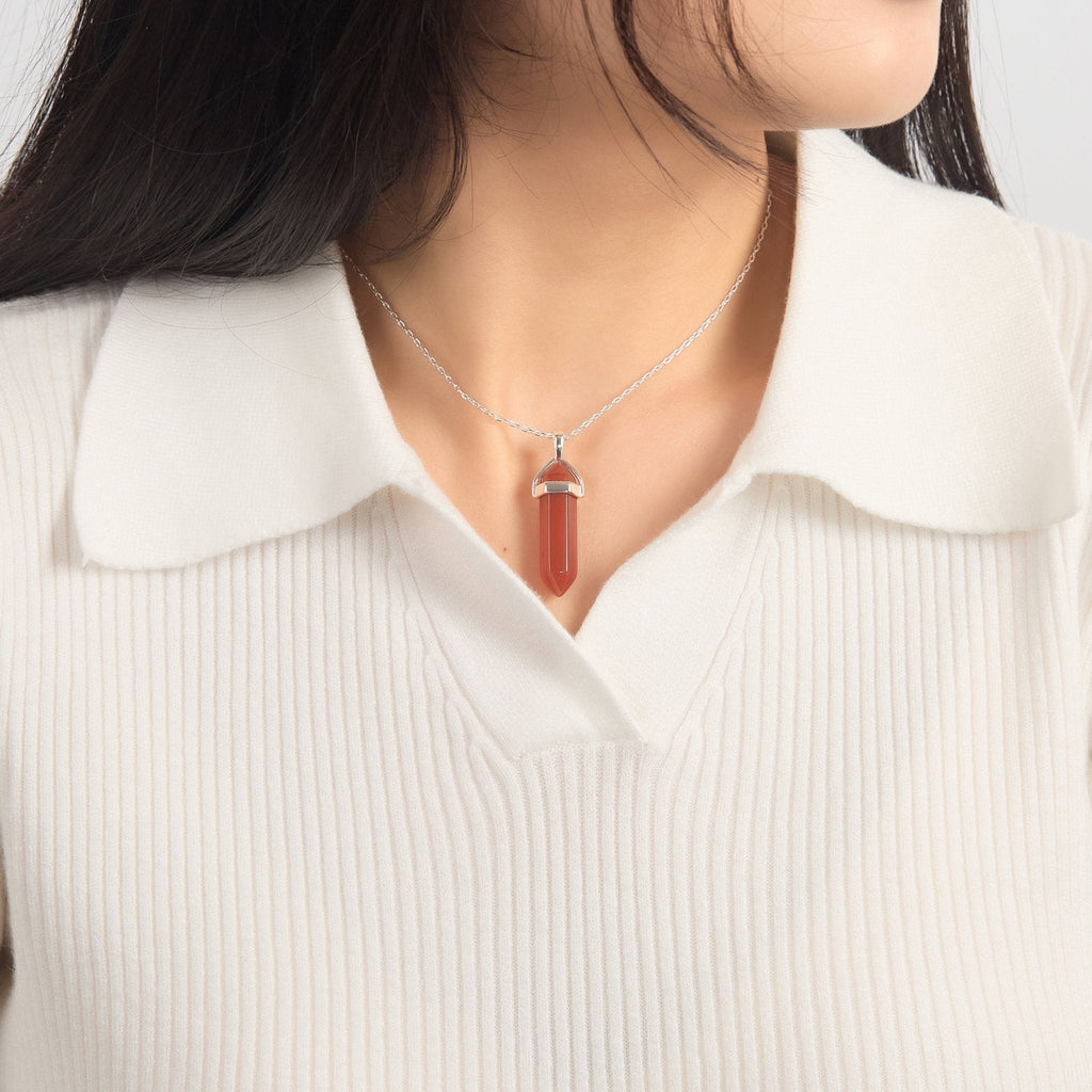 Carnelian Genuine Gemstone Necklace