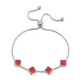 Carnelian Multi Clover Friendship Slider Bracelet