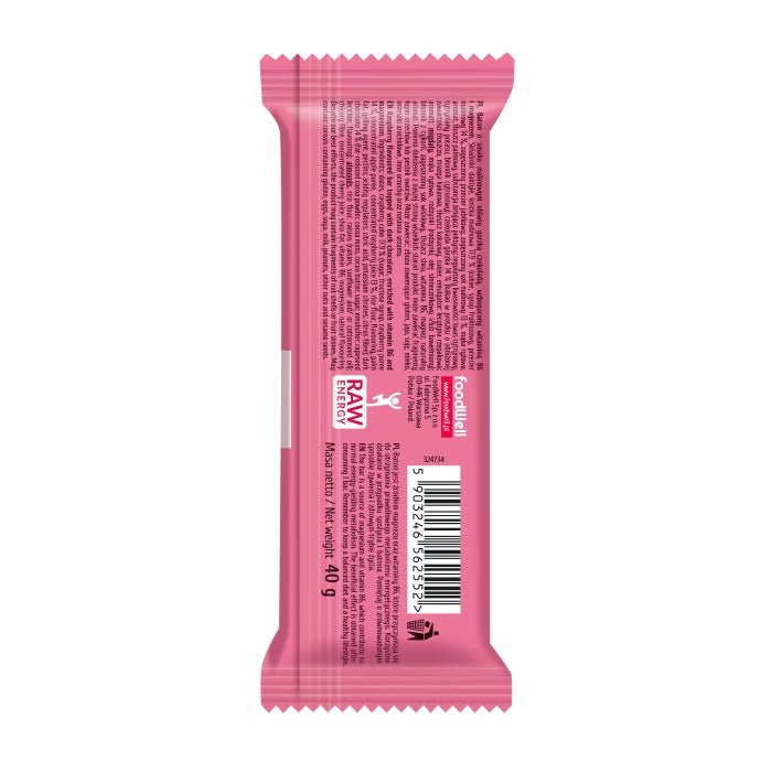 Chocolate Fruit Bar - Raspberry Dark chocolate 40g